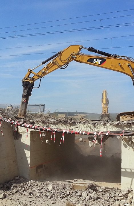 Demolice mostů městský okruh Domažlická - Křimická v Plzni